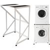 Pedivelo Kit di sovrapposizione per lavatrice asciugatrice universale accatastamento supporto torre con ripiano