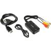 HUAREW RCA a HDMI Converter AV in Adattatore HDMI Adattatore di conversione del cavo 1080p Supporto PAL/NTSC Adatto per N64 SNES PS1 PS2 PS3 XBOX VHS VCR DVD Player
