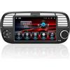 CAWELL Autoradio Android 14 per Fiat 500C 2007-2015 7 Touchscreen IPS | Navigatore GPS | Wireless CarPlay Android Auto | Bluetooth 5.0 | DSP DAB+ WiFi USB OBD2 | Stereo 2 DIN con Canbus