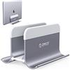 ORICO Supporto verticale per computer portatile, Vertical Laptop Stand regolabile, Supporto Verticale per Laptop in alluminio, per MacBook/Surface/Dell/laptop da gioco