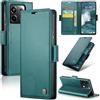 Rerzoiro Cover per Xiaomi Redmi Note 13 Pro 5G (Non per 4G)/Poco X6 5G Custodia Portafoglio [Blocco RFID] Pelle PU Wallet Case Flip Libro con Porta Case per Redmi Note 13 Pro 5G/Poco X6 5G, Blu-verde