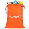 CANBOX Sacchi Portabiancheria, Grande Capacità Sacco Biancheria, Impermeabile Sacchi di Nylon con Zip, Riutilizzabile Sacchetto Organizer per Viaggio, Dormitorio, Campeggio, 70 x 50cm