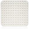 sinzau 48 x 48 cm Tappeto Doccia Antiscivolo,Tappeto Doccia, Tappetino Antiscivolo con Ventose, Per Sauna, Sala Doccia, a Prova di Lavatrice, Quadrato, Bianco