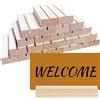 SIMBLOOM 20pz 10.2CM Segnaposto Legno Supporto Numero Posto Foto Titolare Memo Holder Decorazione Tavolo per Matrimonio Cafe Bar Ufficio Festa Natale