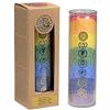 VO design Candela dei 7 chakra con oli essenziali.