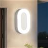 VivaLet Lampadario Bagno 12w 1200lm, Applique Da Esterno Interno 4000k Bianca, Luci per Esterno, Plafoniera Bagno Soffitto IP65, Scale Balcone Corridoio Garage Bagno Soffitto Officina Specchio Luce