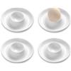 GIDWRIY 4 PCS Portauovo Alla Coque Plastica,Porta Uovo Sodo Infrangibili,Cup Egg Holder,Contenitore A Forma di Uovo,Vassoio per Uova Plastica Riutilizzabili,Utensili da Cucina per Casa, Ristorante