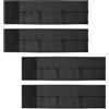 Tiezhangmen 4 fasce elastiche per guantoni da baseball, riutilizzabili, per sport traspiranti (nero)