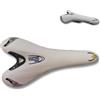 ECOVELO Sella Bici da Corsa Sellino in Carbonio Bicicletta da Adulto MTB Ciclismo Comoda Ergonomica Traspirante White Per Bici da Strada