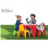 Due esse distribuzioni Set tavolino con 4 sedie multicolor in box