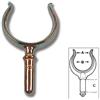 Trem Scalmo in ottone cromato per remi 40x50x40