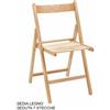 G.T.R. Sedia pieghevole colore legno naturale