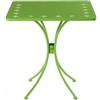 Partenope Tavolo 70x70 Traforato Fiorellini Verde