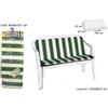 Due esse distribuzioni Cuscino panchina taormina rigato verde