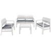 Fraschetti Set rattan mod. Kilimanjaro bianco con cuscini