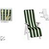 Due esse distribuzioni Cuscino per sdraio capri rigato verde
