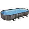 Bestway Piscina Power Steel ovale in rattan 732x366x122h