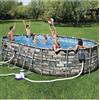 Bestway Piscina ovale effetto pietra 610x366x122H