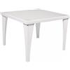 Enrico Coveri Set tavolo + 4 sedie wiker colore bianco