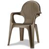 Scab Giardino Poltrona intrecciata bronzo 4 pezzi