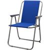 G.T.R. Sedia relax beach pieghevole in ferro blu