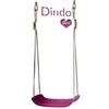 Dondolandia S.R.L. Seggiolino altalena Dindo colore rosa 40x16 cm