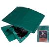Brixo Telo PE occhiellato Brixo nero/verde 6x8mt pesante