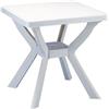 Progarden Tavolo resina Nilo bianco 80x80cm H72cm