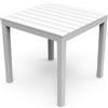 Fraschetti Tavolo resina Bali dogato 80x80 bianco