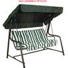 RETI GRITTI Cuscino dondolo 3 posti a righe verde/bianco 150cm