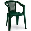 Scab Giardino Poltrona Super Giada verde kit da 4 pezzi