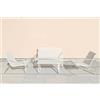 G.T.R. Set Atena 4 posti con tavolino bianco