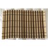 Due esse distribuzioni Tovaglia americana in bambu nature chiaro scuro