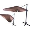 Enrico Coveri Ombrellone palo laterale 3x4 coffee