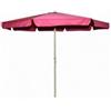 Fraschetti Ombrellone p/centrale tondo alluminio 350cm con bo rdo color salmone