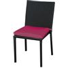 Fraschetti Sedia Rattan Mirage colore nera cuscino Verde