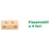 Vecam Fissamobili a 4 fori Avorio