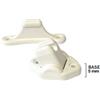 Vecam Fermaporta bianco inclinabile base 9mm