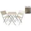 Pratiko Set mod. basic tavolo e 2 sedie pieghevole moka