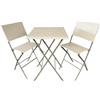 Pratiko Set mod. basic tavolo e 2 sedie pieghevole bianco