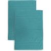 zer0bed Set 2 Tappetini da Bagno in Spugna, Misura 50x70 cm, Assorbente, 650 g/m², Lavabile in Lavatrice, Asciugatura rapida, Colore Acquamarina