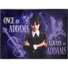 SD TOYS - Tappeto interno - Once an Addams Wednesday - Misure 80x60 cm