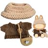 A.S.Marelis Vestiti di peluche per 17cm bambola, Vestiti per Bambole di Peluche, Costumi per Bambole Stile Adatto per Bambole di 1/2/3 Generazione (Cachi)