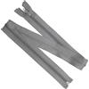 Aerzetix - Set di 5 Cerniere Lampo a Spirale N°5 70cm separabili con cursore - in Metallo Nylon Poliestere - Colore Grigio - per Cucito Artigianato creazioni Tessili