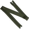 Aerzetix - Set di 5 Cerniere Lampo a Spirale N°5 70cm separabili con cursore - in Metallo Nylon Poliestere - Colore Verde Militare - per Cucito Artigianato creazioni Tessili