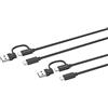 Speedlink STREAM Play & Charge USB-C/USB-A to USB-C controller cavo set 3m - 2 cavi di ricarica per controller PS5 Xbox Switch Controller, 3 metri, ricarica e trasferimento dati, nero