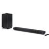 Sharp HT-SBW53121(BK) Soundbar 3.1.2 Dolby Atmos/DTS:X con subwoofer wireless, soundbar elegante e potente con altoparlanti rivolti verso l'alto, suono surround 3D, P. Maxima 550 W. Nero