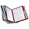 Durable Vario 536100 - Sistema di riferimento per scrivania, 20 pannelli, bordi in colori assortiti, colore: nero