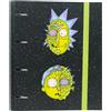 Grupo Erik: Raccoglitore A4 Rick and Morty, Raccoglitore a 4 anelli con elastico e copertina rigida in cartone, 32 x 27,5 cm, Cartella Portadocumenti A4