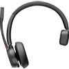 Poly Cuffia con microfono Poly Cuffie Voyager 4310-M UC + cavo da USB-A a USB-C dongle BT700 [7Y210AA]